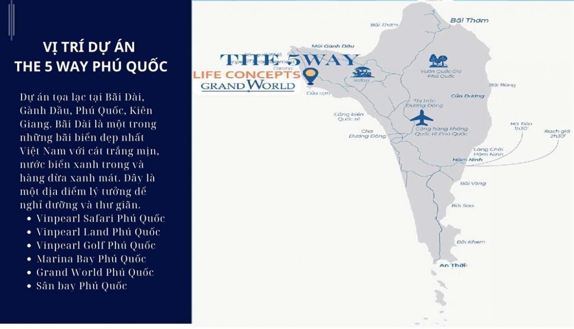 Vị trí dự án The 5Way Phú Quốc -1